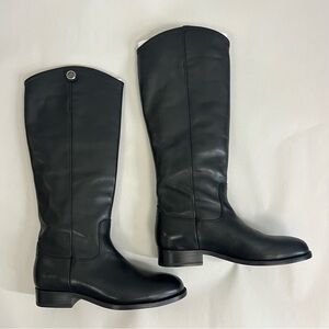 Frye Melissa Tall Black Leather Boots Size 5.5